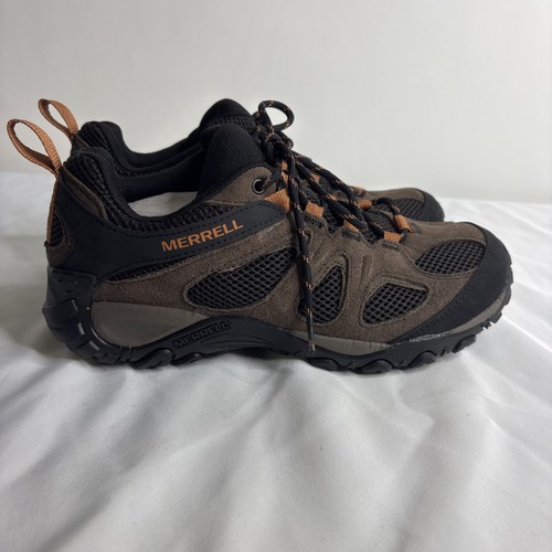 Merrel Yokota 2 Low Hiking Shoes Mens Size 8 Bracken Dark Brown Leather J31275 - Picture 3 of 11