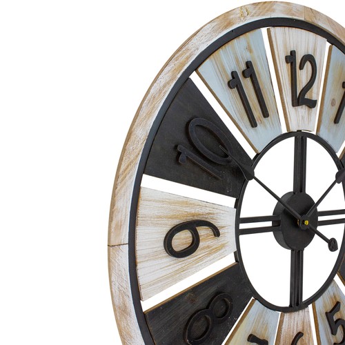 Reloj de pared redondo encalado multitonal Northlight 28" - Imagen 4 de 4