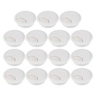 15 Pcs Office Desk Wire Hole Grommet Desktop Tube Cover Plastic Cable Caps