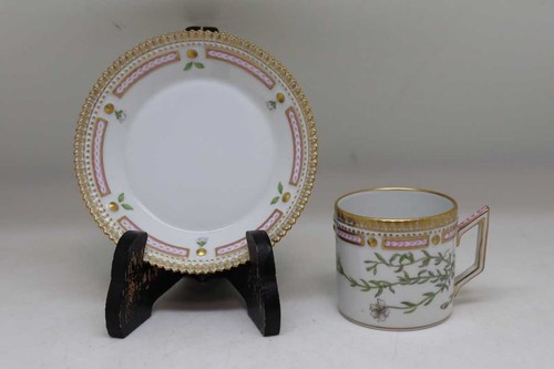 Royal Copenhagen Flora Danica Cup Saucer Set Of 5 - Picture 2 of 10