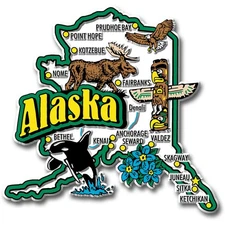 Alaska Jumbo State Magnet by Classic Magnets