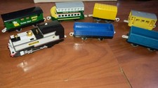 7 Different Thomas the Train Trackmaster. Engine Box Cars. Great Condition.