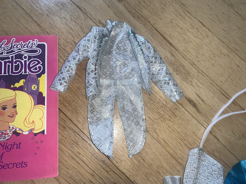 Folleto Barbie vintage de ropa para muñeca superestrella años 80 joya secretos - Imagen 4 de 4