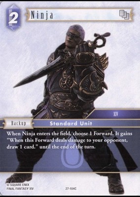 Ninja (27-104C), FF TCG - Journey of Discovery, Regular, Common