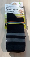 Smartwool Unisex Evy Athletic Stripe Sport Merino Crew Black Cushion Size Medium