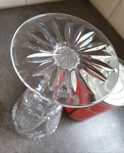 1x Tyrone Crystal Wine Glass Antrim Pattern Irish Hand Blown VGC 170ml H16.5cm - Picture 7 of 8