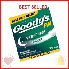 Goody's Nighttime Powder, Pain Reliever & Sleep Aid with Acetaminophen & Diphenh