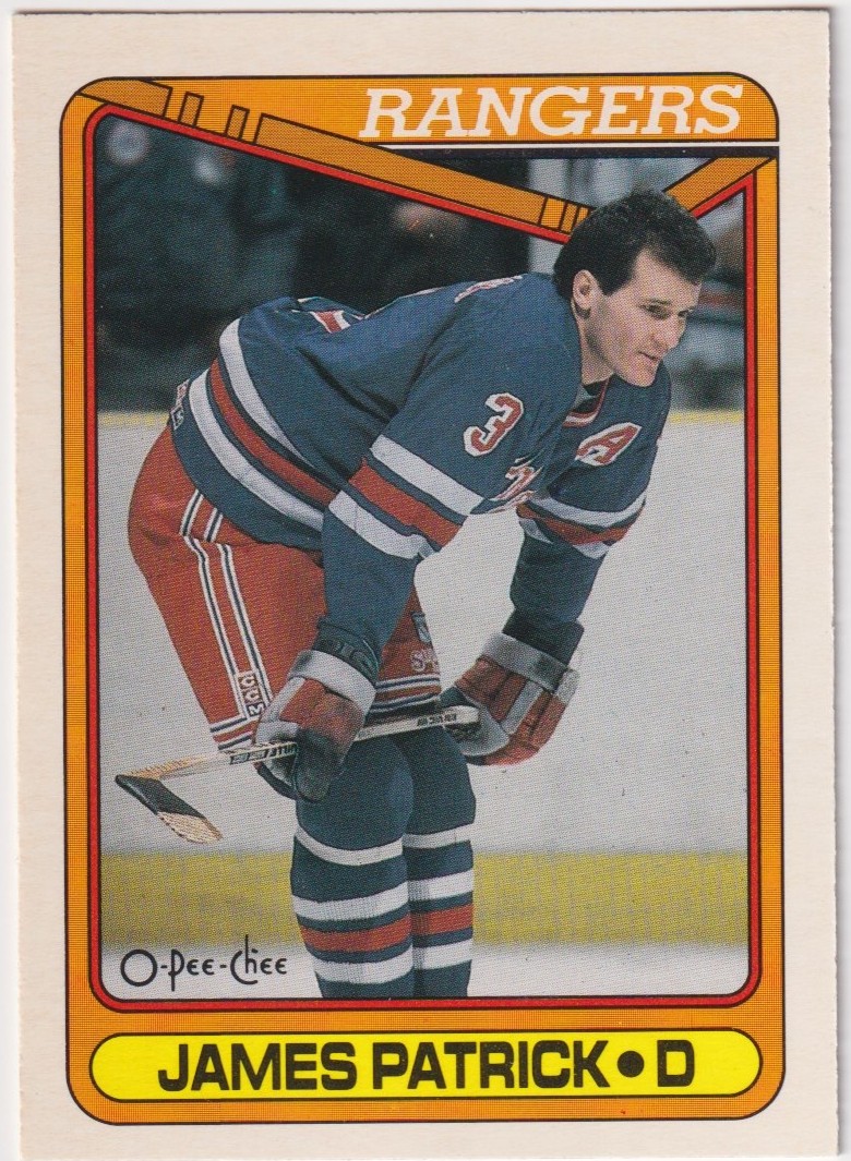 1990-91 O-Pee-Chee JAMES PATRICK New York Rangers #131