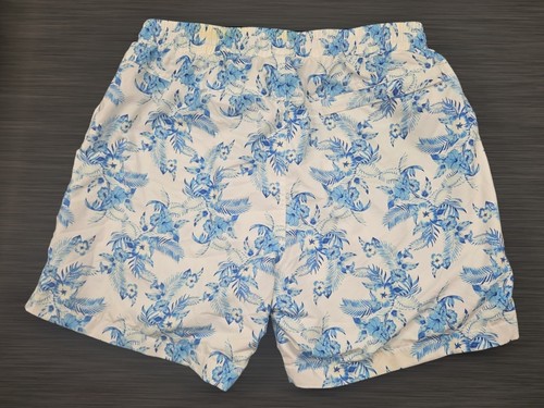 Kulani Kinis Men's Medium Blue & White Floral 6" Swim Trunks Shorts - Picture 3 of 4