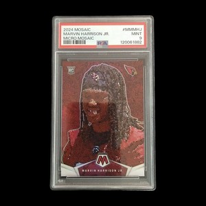 2024 Panini Mosaic Marvin Harrison Jr Micro Mosaic Rookie PSA 9
