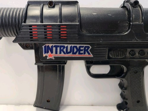 Vintage Intruder Plastic Toy Machine Gun - Orange Tip - Made in Taiwan 80s - Picture 4 of 4