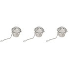  Set of 3 Teeei Für Losen Edelstahl Sieb Wiederverwendbarer -Steiler