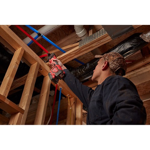 Milwaukee 2674-22C M18 18V Short Throw Press Tool Kit w/ PEX Crimp Jaws - Picture 8 of 11