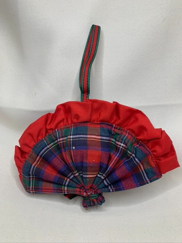 Avon Holiday Plaid Ornament Beutel Fächer Zitrus Gewürz Weihnachtsgeschenk Sammlerstück - Bild 3 von 5