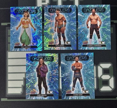 Cartas AEW 2023 - Insertos Base We Are All Elite Pyro Gold Dazzlers Lista - Imagen 11 de 21