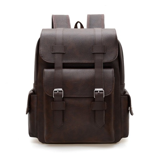 Large Capacity Business Computer Bag PU Leather Backpack Office Use - Bild 14 von 15