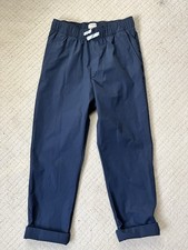 Crewcuts Kids Pants Size 12 Navy Blue Elastic Waist 100 Polyester Boys Girls
