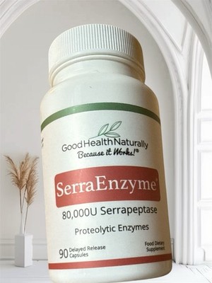Good Health Naturally SerraEnzyme 80,000U Serrapeptase 90