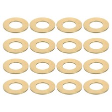 20Pcs Brass Flat Washer, M10x20x1mm Brass Washer Assortment for Screws Bolts