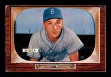 1955 Bowman #66 George Shuba   VGEX X2639282