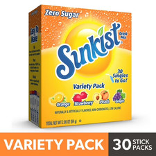 Sunkist Zero Sugar Variety Pack Singles-to-Go...