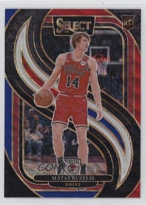 2024-25 Panini Select Premier Level Tri-Color Prizm Matas Buzelis #166 Rookie RC