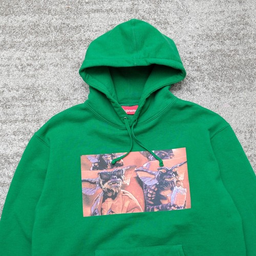 Supreme Gremlins Hooded Pullover Sweatshirt in Green 80s Spielberg Film Size M - Picture 4 of 8
