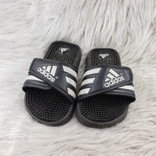 ADIDAS 078285 Black Slide On Sandals Youth Size 1 - Picture 5 of 6