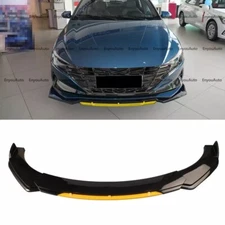 For Hyundai Sonata Universal Front Bumper Lip Spoiler Splitter Black Yellow