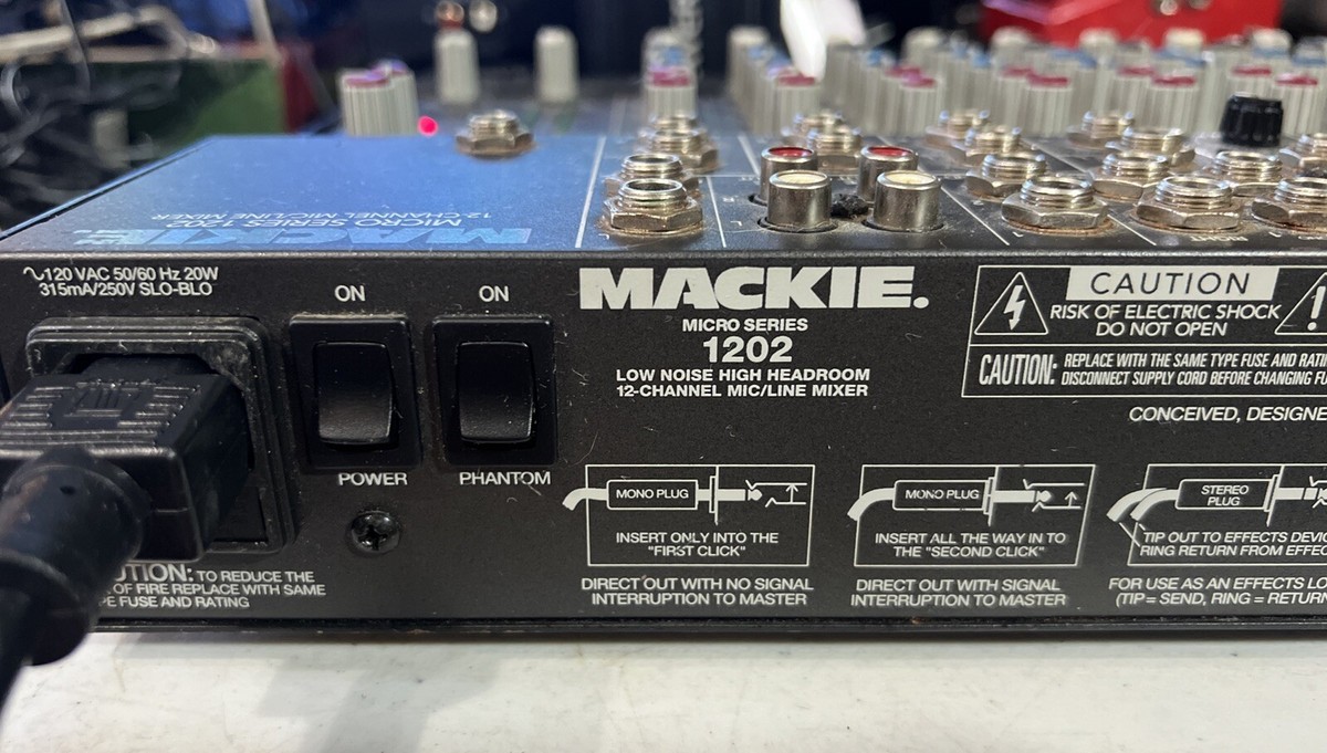 初期型 小型　Mackie MS1202　マッキー 12チャンネル　ミキサー 初期型 小型 Mackie MS1202 マッキー 12チャンネル ミキサー