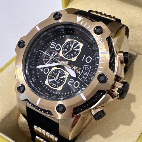 Invicta 25468 Bolt Black Dial Black Polyurethane Strap Chronograph Men's Watch - Picture 14 of 24