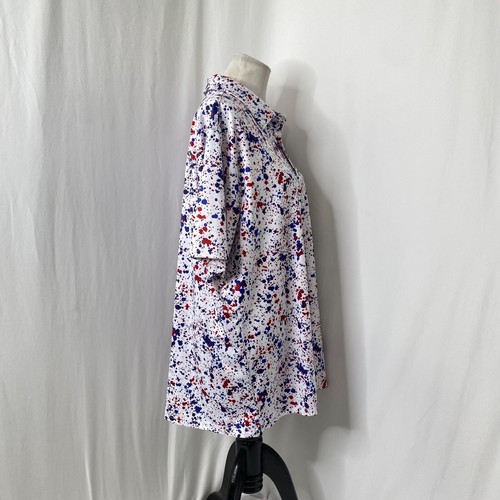 Camisa Polo Para Hombre XL Rendimiento LRD Multicolor Salpicaduras Manga Corta Atlética Golf - Imagen 5 de 9