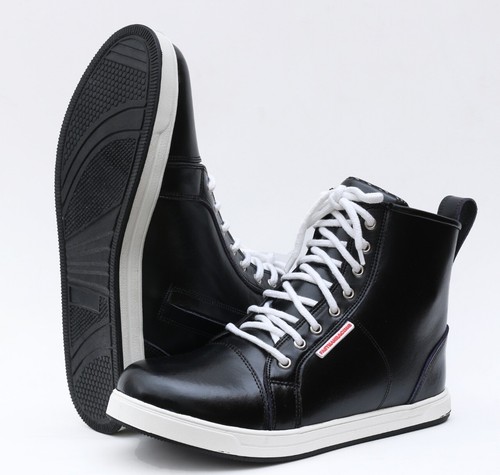 Motorradschuhe  Kurzstiefel Motorradstiefel Riding atmungsaktiv Leder Sneaker - Bild 1 von 3