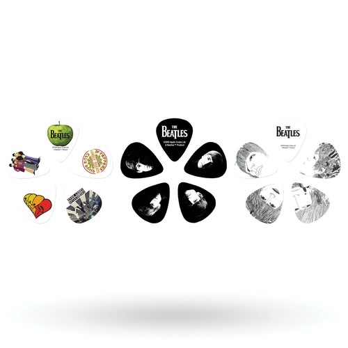 Guitarra Pick Tin D'Addario The Beatles Stripes - Paquete de 15 púas medianas - Imagen 2 de 3