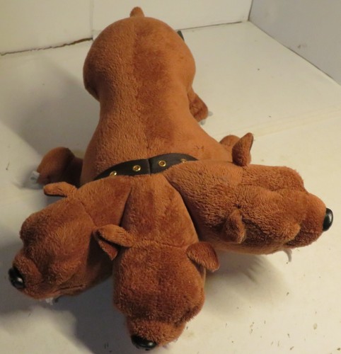 Harry Potter 3 Headed Dog Plush Cerberus Fluffy Guard Wizarding World MAD Used - Picture 4 of 15