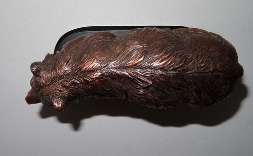 Walking Grizzly Bear 7 x 6 Great Detail Beautiful Bronze Statue / Sculpture New - Imagen 5 de 12