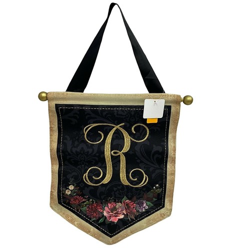 Yard Garden Flag Fall Into Color Monogram R Letter Family Name Initial