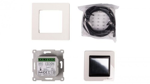 DEVIreg Touch-Thermostat 230V 16A 5-45°C IP21 weiß 140F1064 - Bild 1 von 2