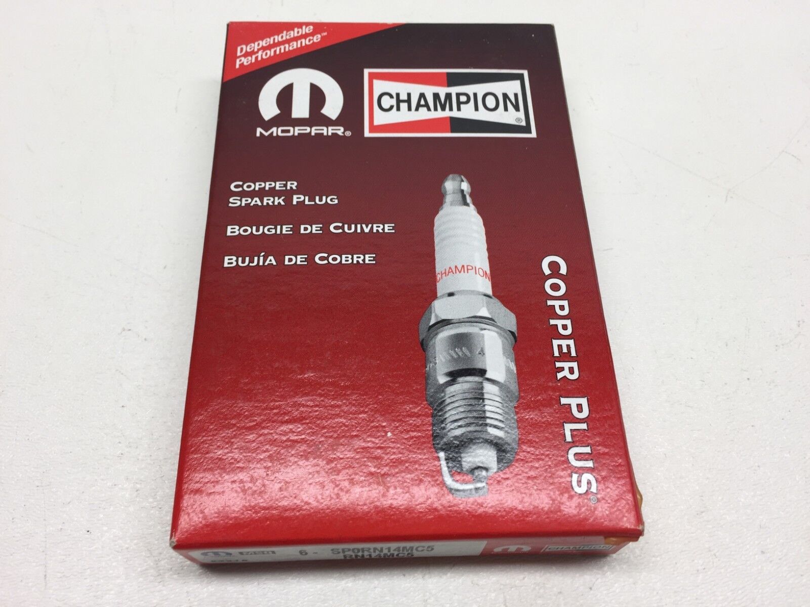 Set of 6 Mopar SP0RN14MC5 Champion Spark Plugs Chrysler Dodge 1990-2000 OEM