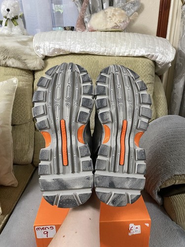 Heron Preston Block Stepper Worn Lea Trainers Shoes Dark Grey BNIB Size 9uk 43eu - Picture 17 of 23