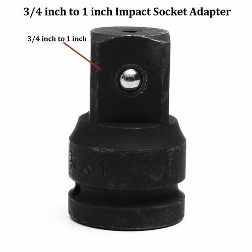 3/4" to 1 inch Drive Black Air Impact Socket Adapter Reducer Heavy Duty Ratchet - Picture 2 of 6