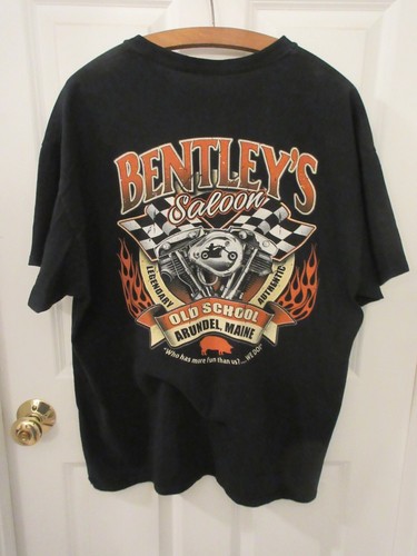 Bentley's Saloon Arundel Maine Pocket T-Shirt Black XL - Bild 2 von 2