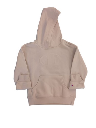 New With Tags CHAMPION Youth Girl Size 6Cream Hoodie Pullover Sweatshirt Logo - Picture 2 of 6
