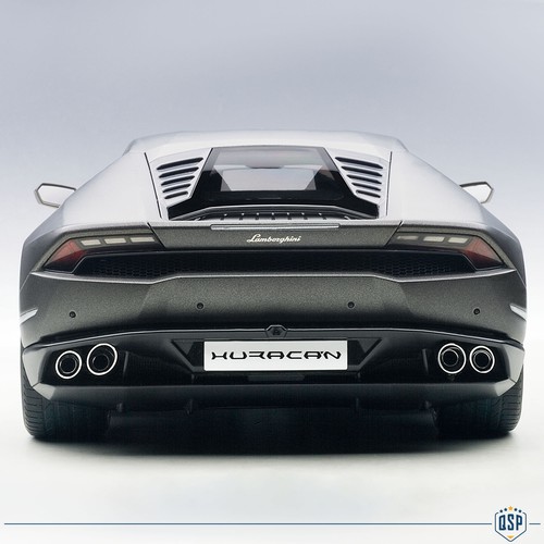Modellino LAMBORGHINI HURACAN LP610-4 Grigio Titan Scala 1:12 Apribile AUTOArt - Foto 4 di 13