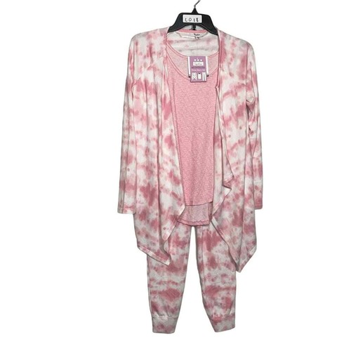 Roudelain Cardigan, Tank Top & Jogger Pants Pajama Set small - Bild 9 von 9