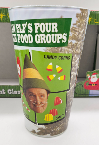 Buddy The Elf Christmas 4 Pk 16 oz. Glasses Collector's Series Will Ferrell - Picture 12 of 17