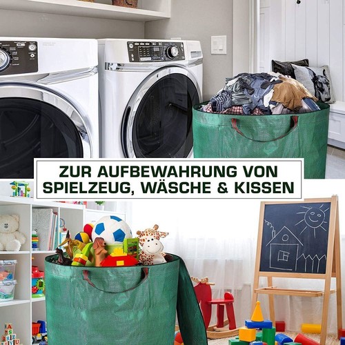 4/8tlg Gartensack Säcke Laubsack Gartenabfallbehälter 272/300L Gartentasche - Bild 16 von 28