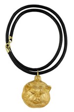 Akita, Akita Inu - Dog Collar, Gold-Plated Pendant For Dog Lovers, Unique
