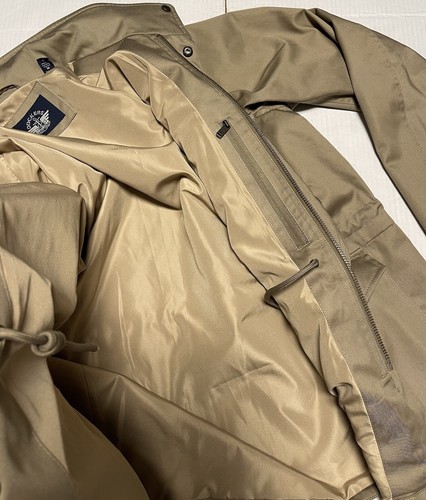 DOCKERS MILITARY JACKET MEN’S M65 FIELD JACKET TAN COLOR HOODED SIZE MEDIUM - Picture 9 of 20