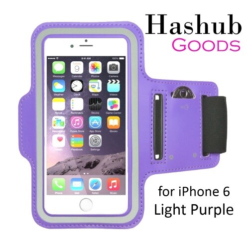 Спортивная повязка для бега Hashub Goods для iPhone 6/Galaxy Alpha/Sony Z3 - Фиолетовая